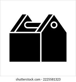 Herramientas Icono de línea Cuadro de herramientas. botones web de concepto. ilustración vectorial. 