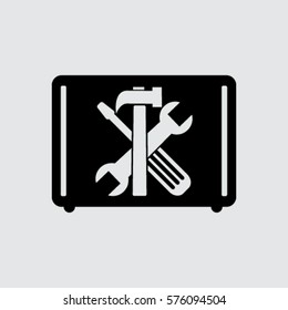 tools in the box vector icon 