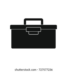 Tools case icon. Silhouette illustration of Tools case vector icon for web isolated on white background