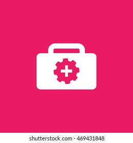 Tools Case icon in trendy flat style background, image jpg, vector eps, flat web, material icon, UI illustration