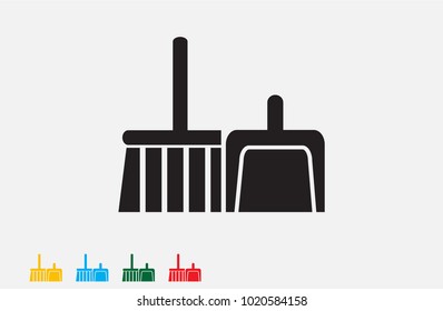 tools for cleaning, icon, eps10