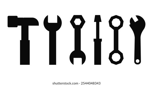 toolcollection.black silhueta vetor ilustração

