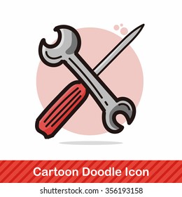 tools color doodle