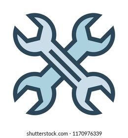 tools color line icon