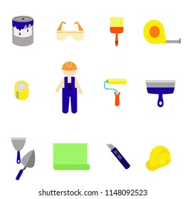 Tools colorful line icon set for website, application and presentation.