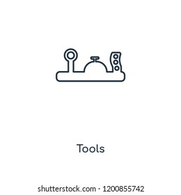Tools concept line icon. Linear Tools concept outline symbol design. This simple element illustration can be used for web and mobile UI/UX.