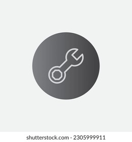 Herramientas para la construcción Símbolo de icono de círculo Ilustración Vector