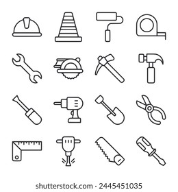 Tools and Construction icon set