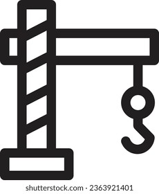 Tools Crane Hook Outline Icon