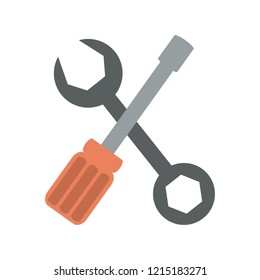 Tools crossed symbol