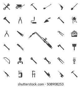 tools for cutting metal and heating products icon. construction, tools icons universal set for web and mobile