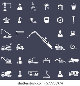tools for cutting metal and heating products. Construction icons universal set for web and mobile