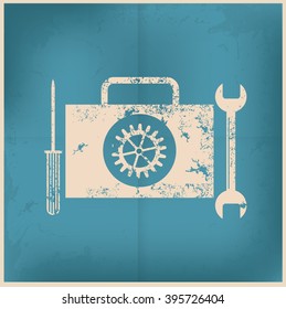 Tools design on old background,vector