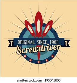 Tools design over beige background, vector illustration