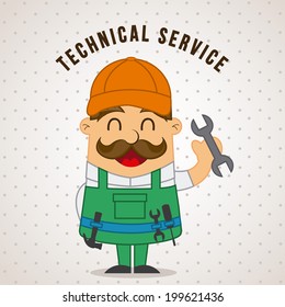Tools design over beige background, vector illustration