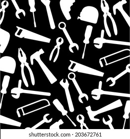 Tools design over black background, vector illustration