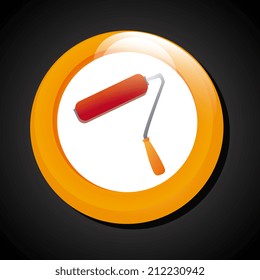 Tools design over black background, vector illustration