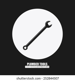 Tools design over black background, vector illustration.