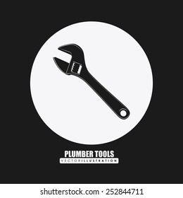 Tools design over black background, vector illustration.