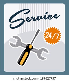 Tools design over blue background, vector illustration Tools design over blue background, vector illustration