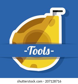Tools design over blue background, vector illustration