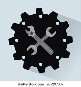 tools design over blue background vector illustration 