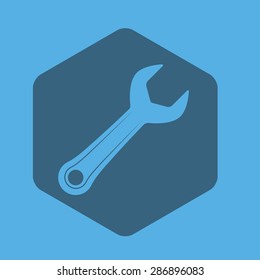 Tools design over blue background, vector illustration