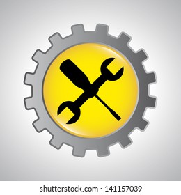 tools design over gray background vector illustration