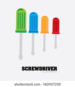 Tools design over gray background, vector illustration