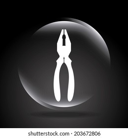 Tools design over gray background, vector illustration