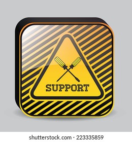 Tools design over gray background, vector illustration 