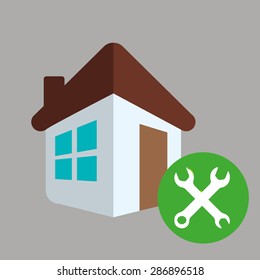 Tools design over grey background, vector illustration