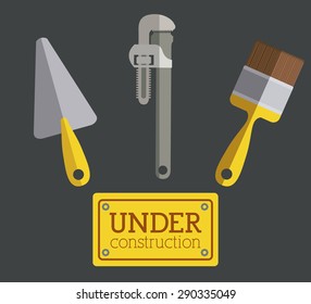 Tools design over grey background, vector illustration