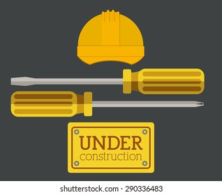 Tools design over grey background, vector illustration