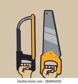 Tools design over pastel background, vector illustration