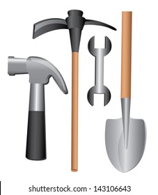 tools design over white background vector illustration