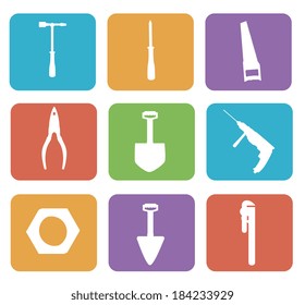 Tools design over white background, vector illustration
