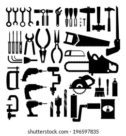 Tools design over white background, vector illustration