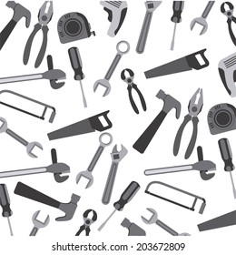 Tools design over white background, vector illustration