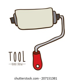 Tools design over white background, vector illustration