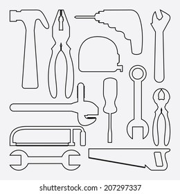 tools design over white background vector illustration