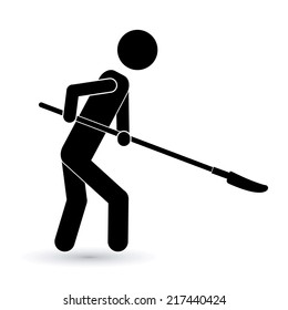 Tools design over white background, vector illustration
