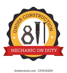 Tools design over white background, vector illustration