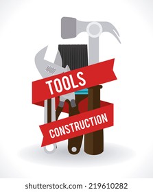 Tools design over white background, vector illustration