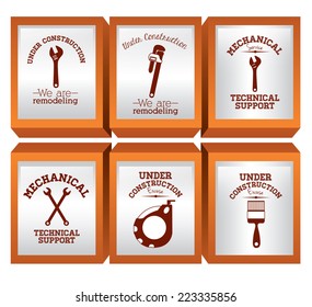 Tools design over white background, vector illustration 