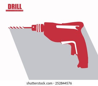 Tools design over white background, vector illustration.