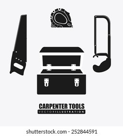 Tools design over white background, vector illustration.
