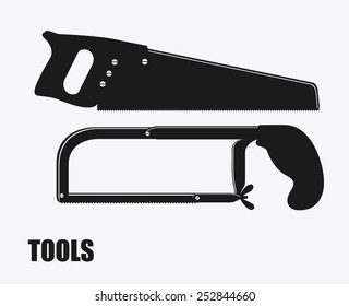 Tools design over white background, vector illustration.