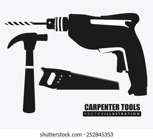 Tools design over white background, vector illustration.