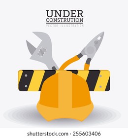 Tools design over white background, vector illustration.